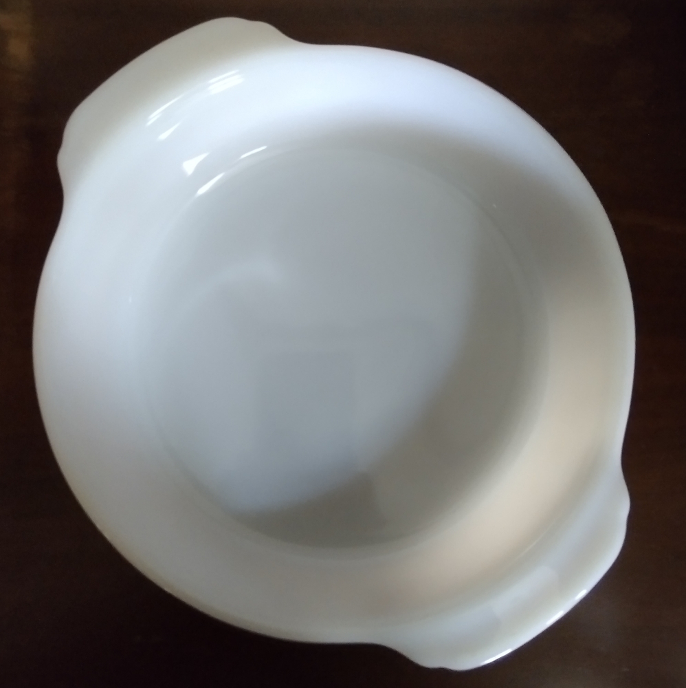Vintage 51-60' MCM Fire King Peach Lustre Round Casserole Dish #2 🍑 Mould #18